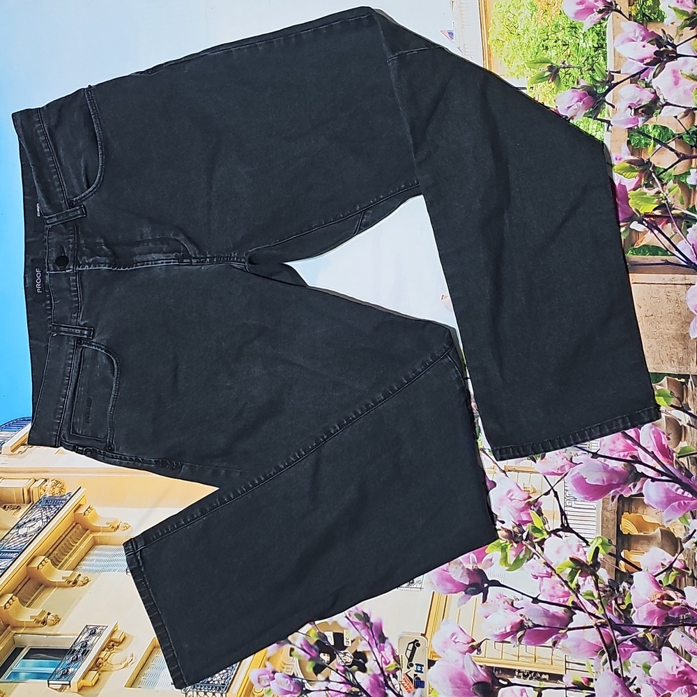 PROOF Black Men's Slim Straight Jeans 33x32